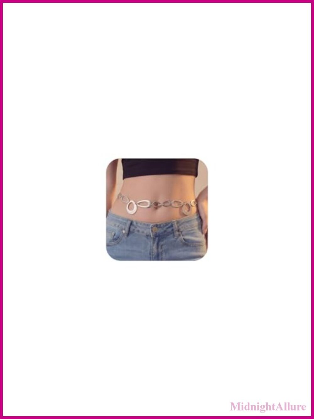 Western Chain Belt Metal Alloy Copper Cowgirl Style Dresses Jeans